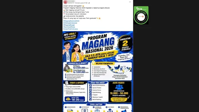 Klaim Link Magang Nasional 2026 Angkatan 2 Teridentifikasi Hoax