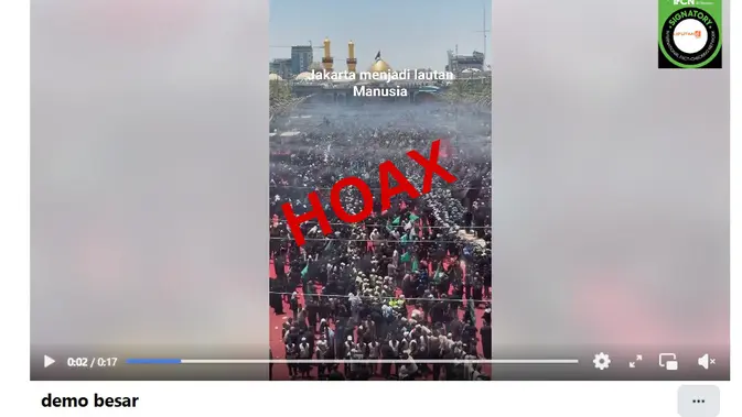 Video Jakarta Lautan Manusia Beredar, Ini Fakta Sebenarnya