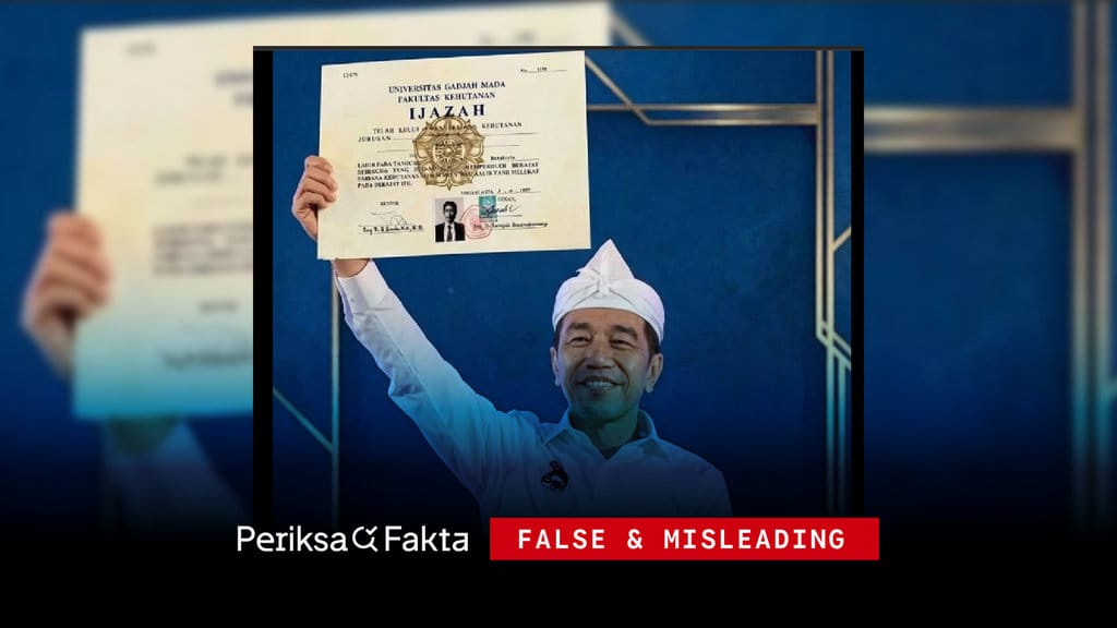Klaim Foto Jokowi Tunjukkan Ijazah Asli Ternyata Hoaks Hasil AI