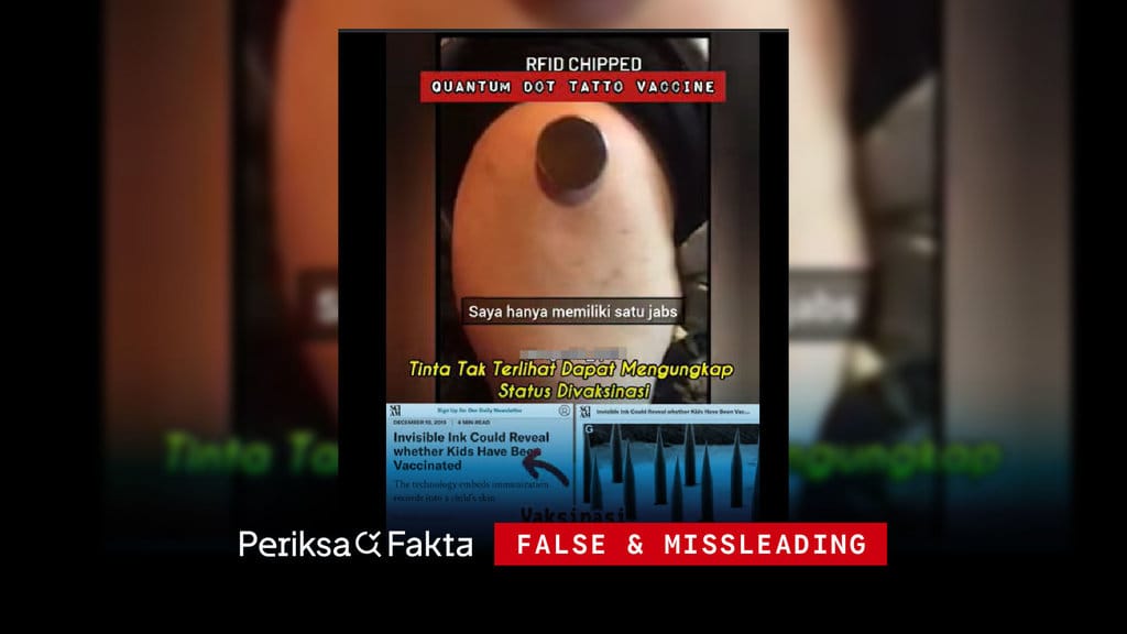 Klaim Tinta Tak Kasat Mata dalam Vaksin Tidak Terbukti