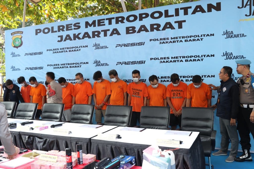 Peredaran Uang Palsu Dibongkar, 11 Orang Diamankan