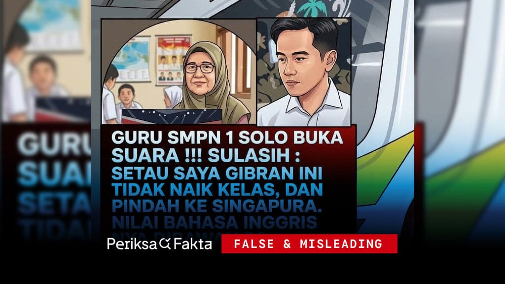 Verifikasi Klaim Guru SMPN 1 Solo Soal Gibran Tak Naik Kelas