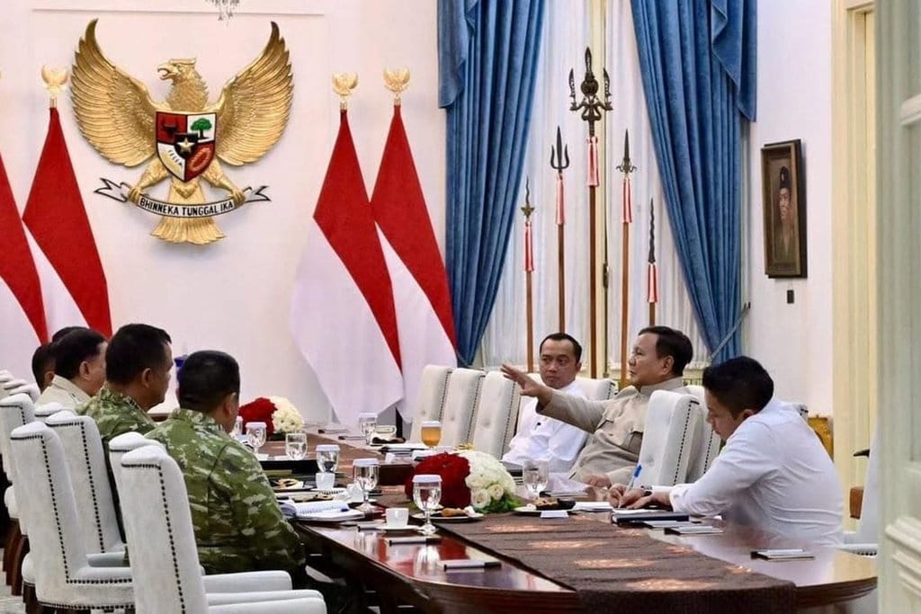 Prabowo Gelar Rapat Puncak TNI, Bahas Target HUT ke-81 RI