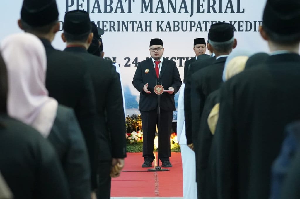 121 Pejabat Baru Pemkab Kediri Diminta Mas Dhito Cepat Beradaptasi