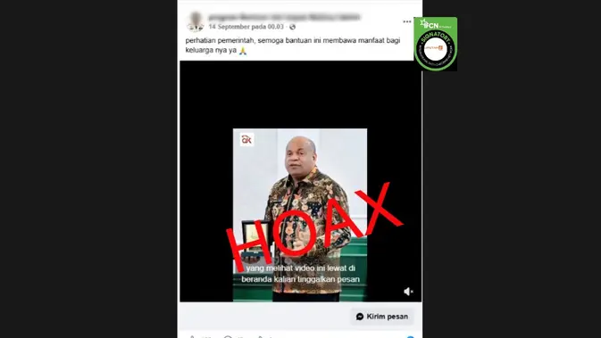 Verifikasi Klaim Video Bantuan Gubernur Papua