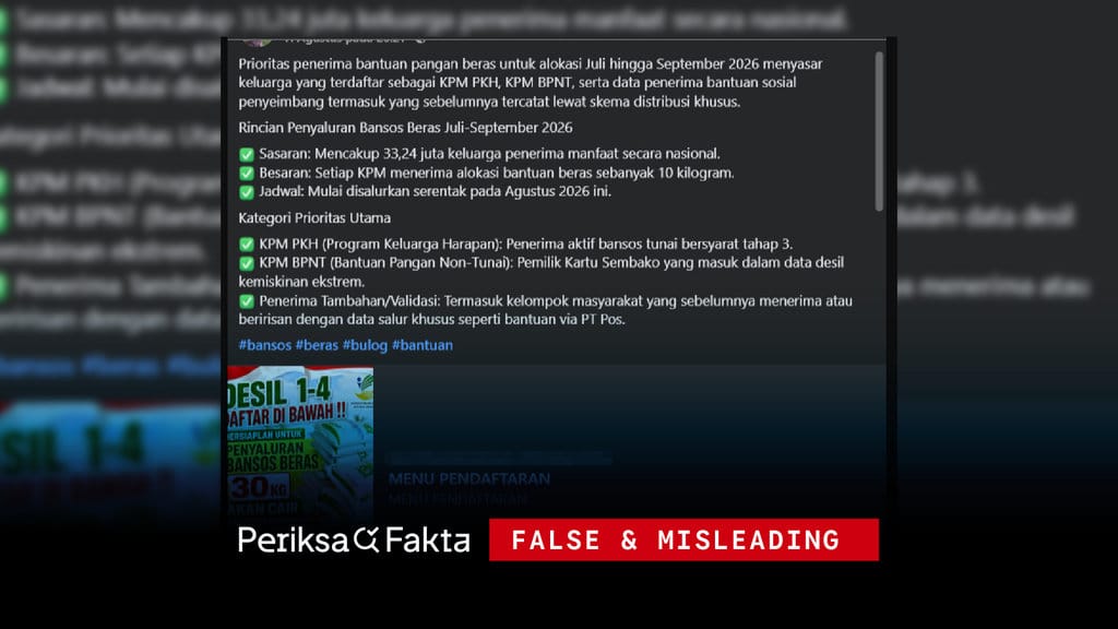 Tautan Pendaftaran Bantuan Pangan Beras 2026 Terbukti Hoaks Pencuri Data