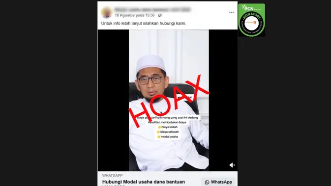 Investigasi Klaim Video Bantuan Biaya Sekolah dan Modal Usaha Ustaz Adi Hidayat