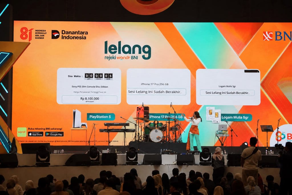 BNI wondrX 2026 Gratis, Lelang Produk Pakai POIN+ Digelar Tiap Hari