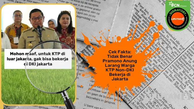 Klaim Larangan Kerja Non-KTP DKI Jakarta Teruji Salah