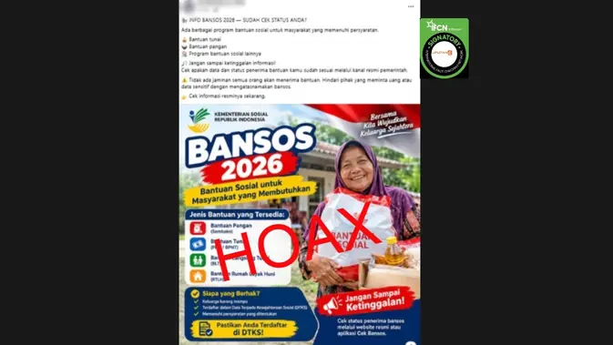 Klaim Tautan Cek Bansos 2026 Divalidasi Tim Verifikasi