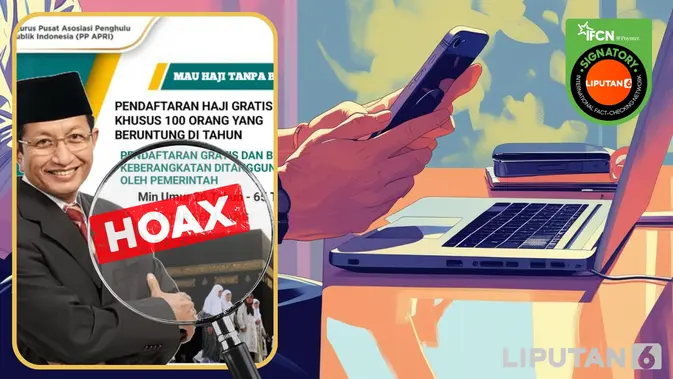 Hoaks Tautan Undian Haji Gratis Mengatasnamakan Kemenag