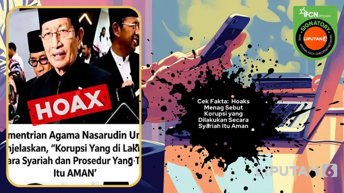 Cek Fakta: Klaim Menag Sebut Korupsi Secara Syariah Aman