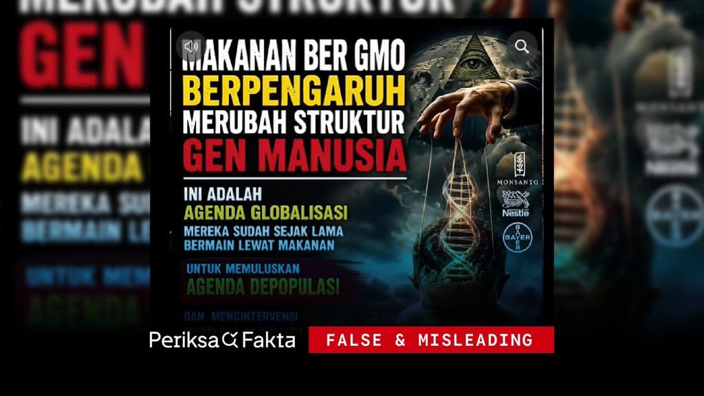 Verifikasi Klaim GMO Ubah Struktur Gen Manusia