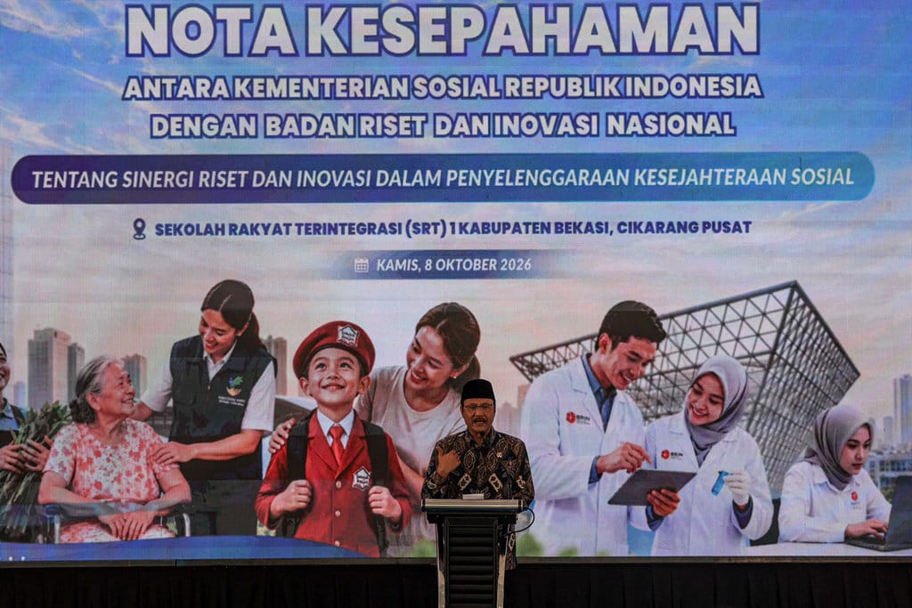 Kemensos dan BRIN Jalin Kerja Sama Terapkan Riset di Sekolah Rakyat