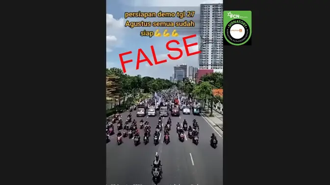 Video Iringan Motor Diklaim Persiapan Demo, Ini Faktanya