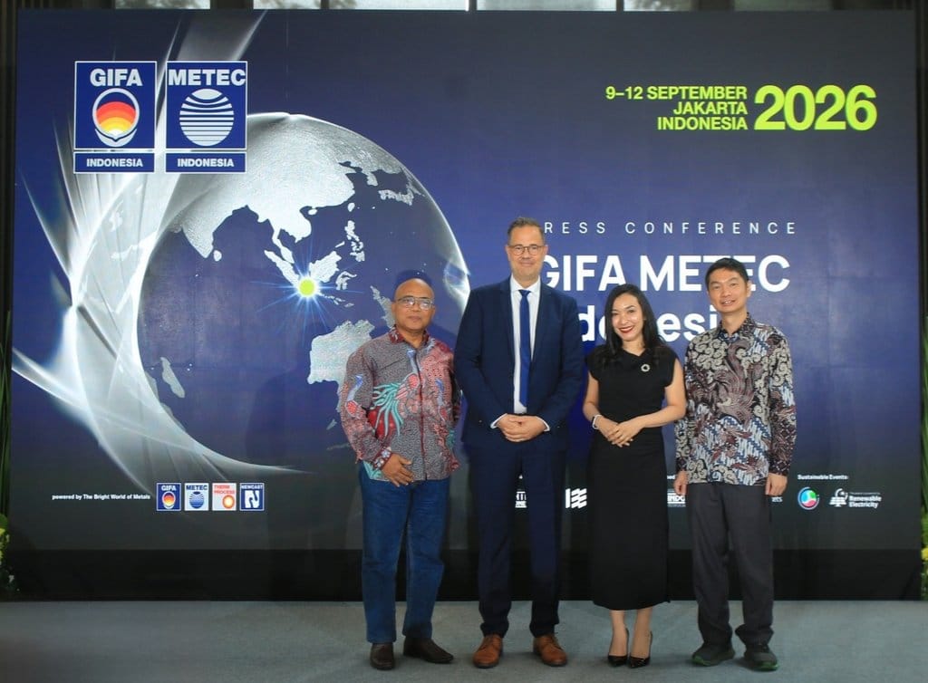 GIFA dan METEC Indonesia 2026 Jadi Ajang Perkuat Hilirisasi Logam