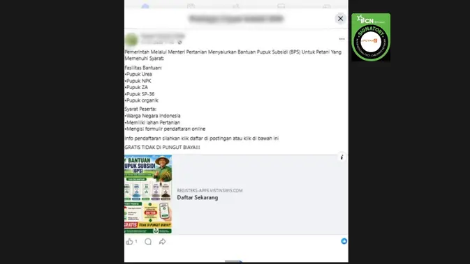 Klaim Link Bantuan Pupuk Subsidi: Hasil Verifikasi