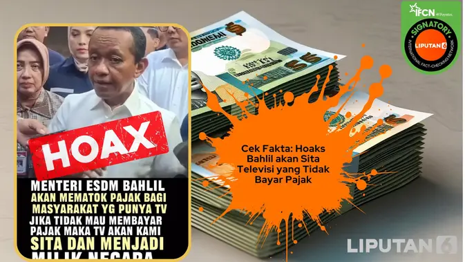 Klaim Penyitaan TV oleh Bahlil Tak Berdasar