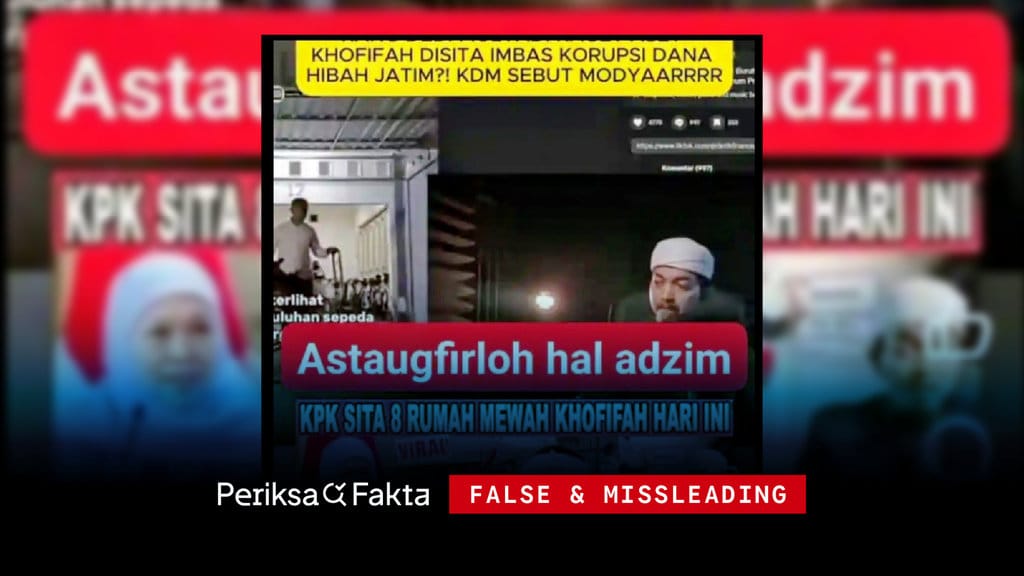 Klaim KPK Sita 8 Rumah dan 9 Mobil Khofifah Tidak Terbukti