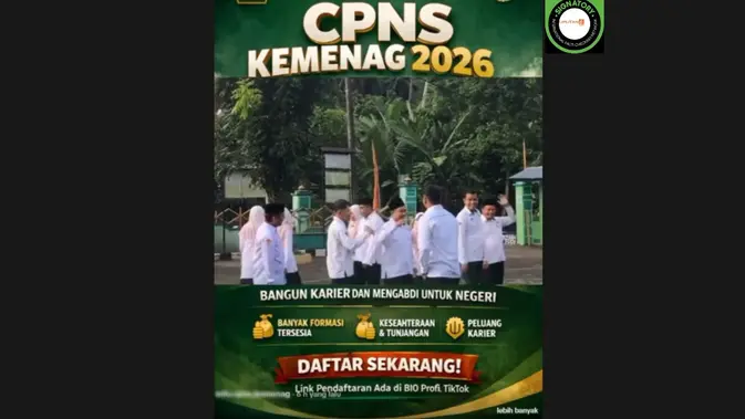 Tautan Pendaftaran CPNS Kemenag 2026 Beredar, Ini Faktanya