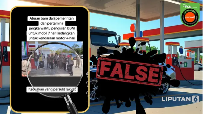 Cek Fakta: Klaim Aturan Batas Waktu Pengisian BBM 7 Hari dan 4 Hari