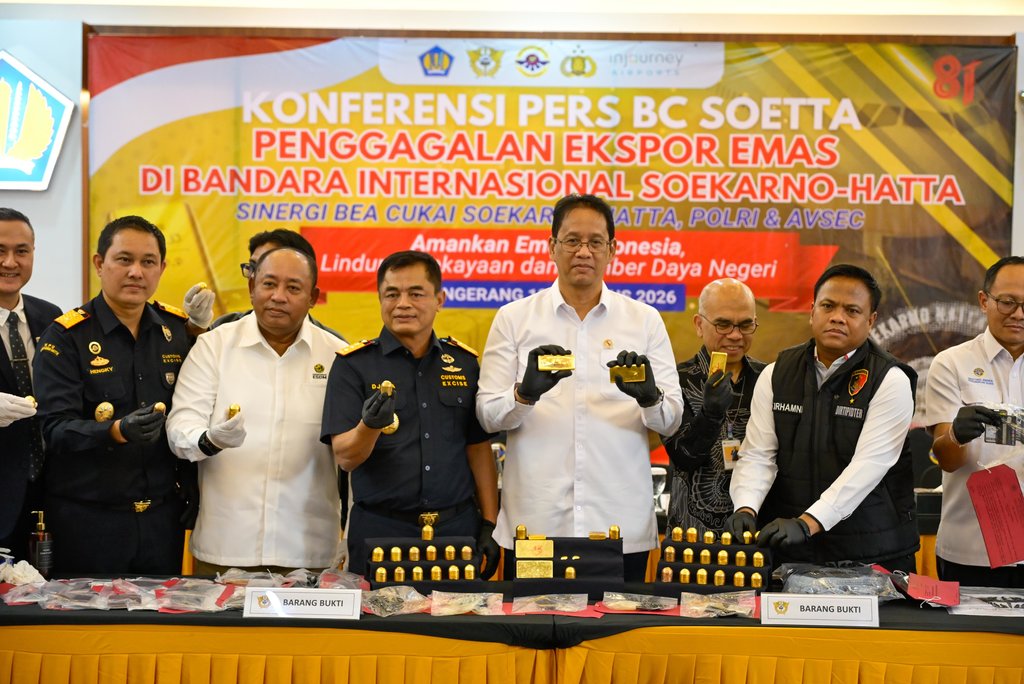 Verifikasi Klaim Penyelundupan Emas 23,78 Kg Senilai Rp63 Miliar di Bandara Soekarno-Hatta