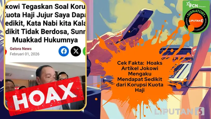 Klaim Jokowi Akui Ambil Bagian dari Korupsi Kuota Haji Dibantah