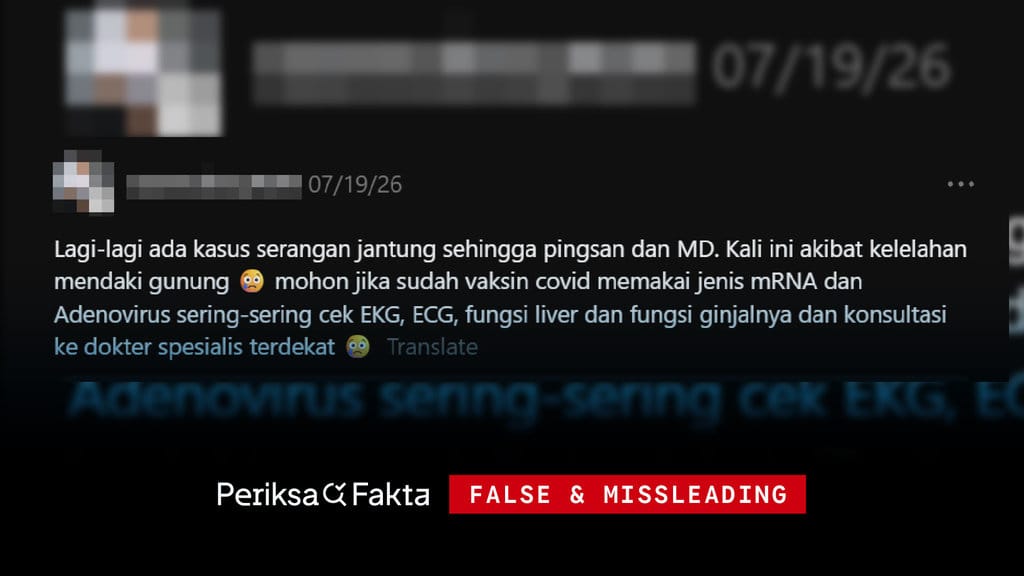 Vaksin COVID-19 Tidak Terkait dengan Kematian Atlet, Ini Faktanya