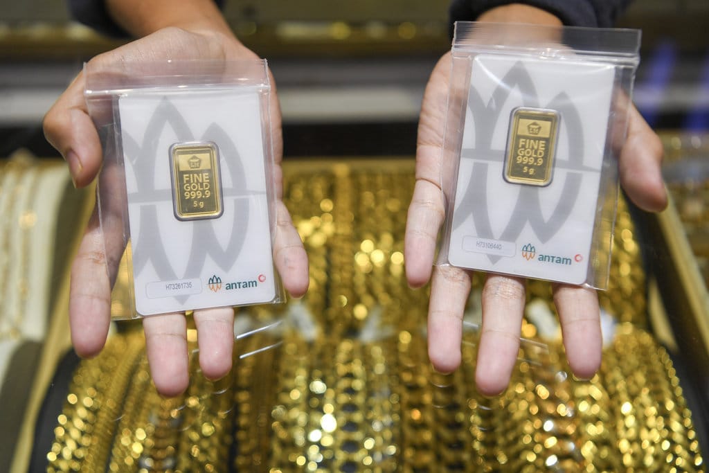 Harga Emas Antam Menguat ke Rp2,623 Juta per Gram