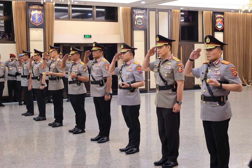 Kapolri Pimpin Serah Terima Jabatan Sejumlah Perwira Tinggi