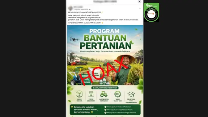Hoax! Link Pendaftaran Bantuan Alat Pertanian 2026 Terverifikasi