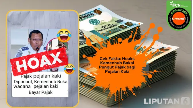 Verifikasi Klaim Pungutan Pajak untuk Pejalan Kaki oleh Kemenhub