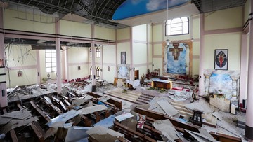 Gempa NTT Rusak Gereja St. Fransiskus Asisi Karot di Ruteng