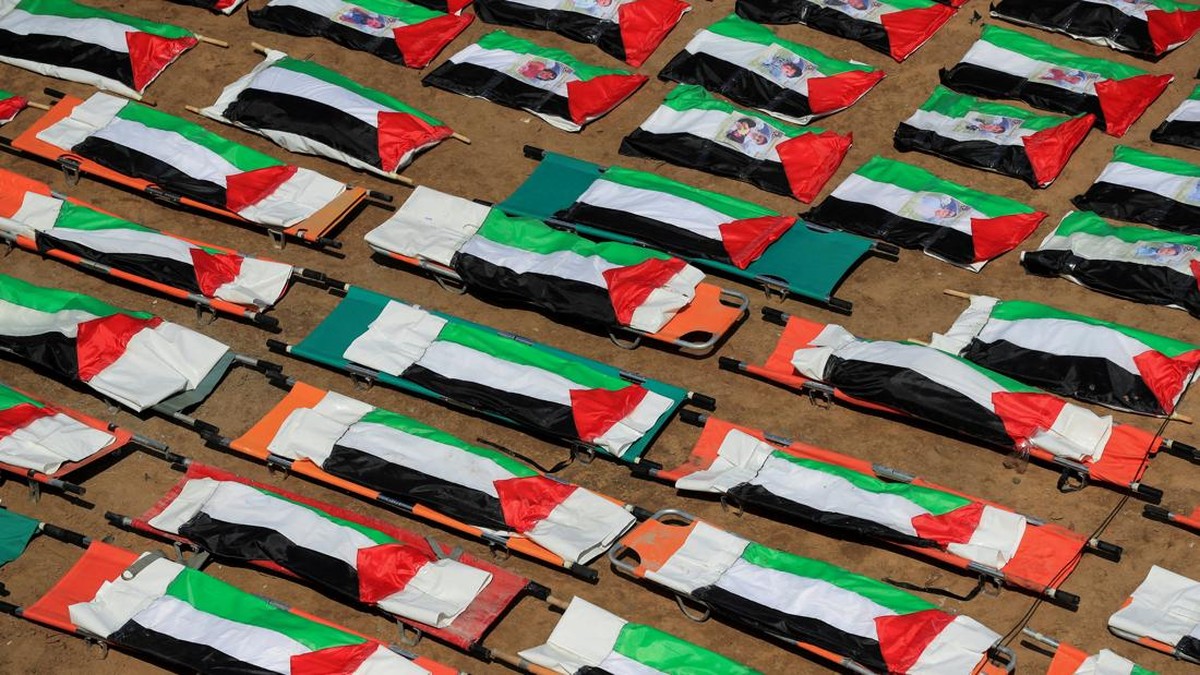 Duka Palestina: 112 Korban Satu Keluarga Dimakamkan Massal