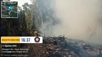 Ibu Tewas dalam Kebakaran Rumah di Grobogan, Puntung Rokok Anak Diduga Penyebabnya