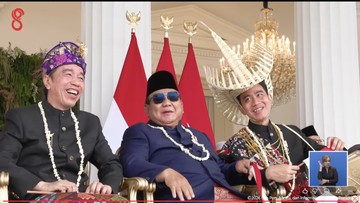 Momen Keakraban Prabowo, Jokowi, dan Gibran di HUT ke-81 RI