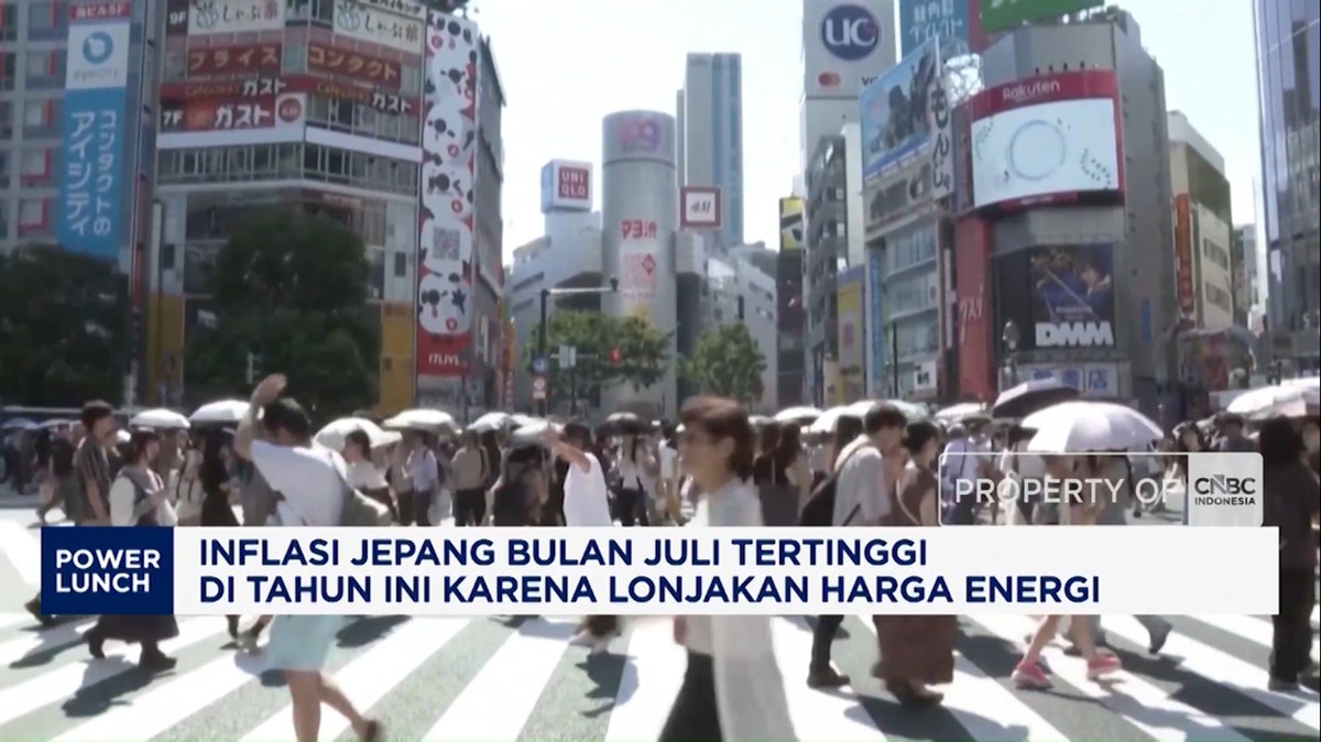 Inflasi Jepang Juli 2026 Tembus Level Tertinggi Didorong Lonjakan Energi