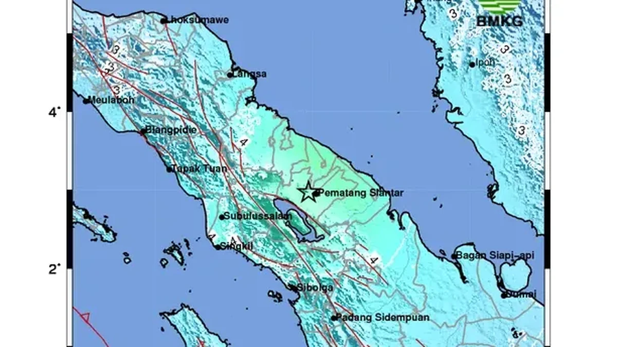 Gempa Kuat M6,4 Guncang Simalungun, BMKG Pastikan Tak Berpotensi Tsunami