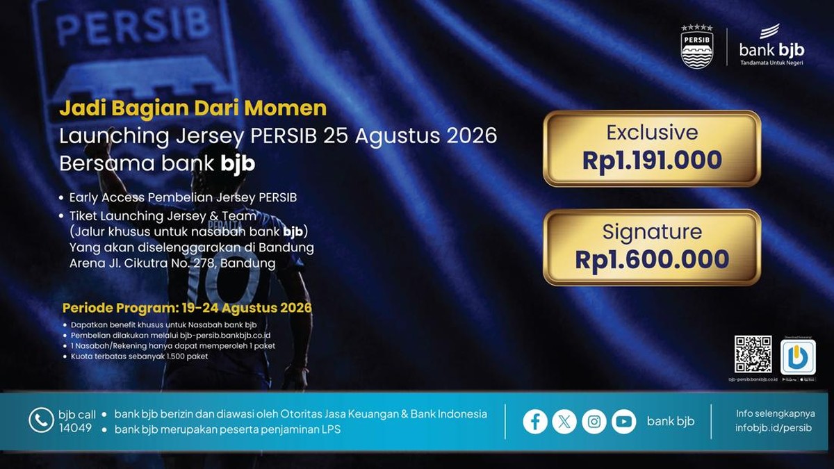 Bank bjb Buka Early Access Jersey PERSIB 2026/2027, Ini Keuntungannya