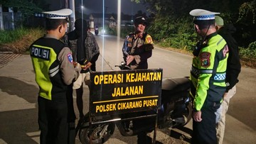 Polisi Gencar Lakukan Operasi Pencegahan Kejahatan Jalanan di Cikarang