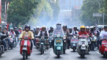 Ratusan Bikers Gelar Konvoi Patriotik dan Deklarasi Pelopor Kamtibmas di Tangerang