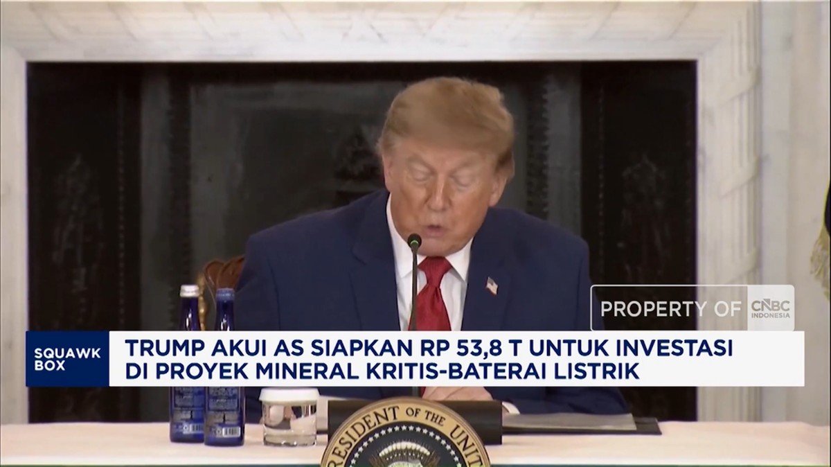 Trump Gelontorkan Rp53,8 Triliun untuk Proyek Mineral Kritis dan Baterai