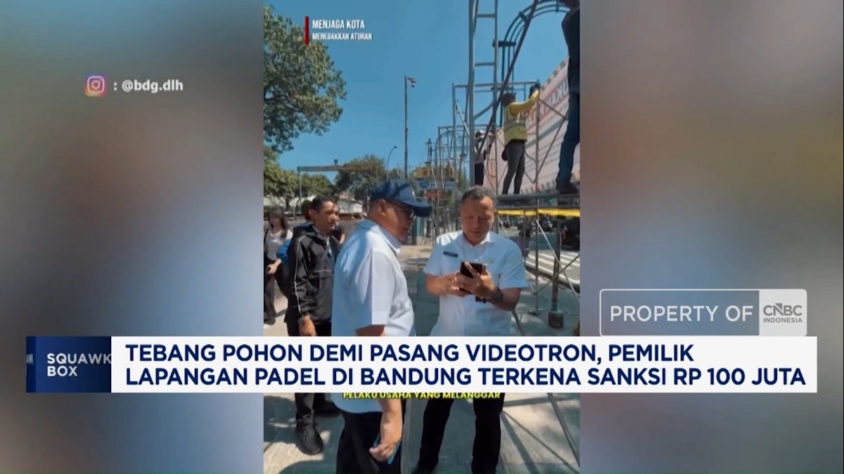 Pemilik Padel Bandung Didenda Rp100 Juta, Wajib Tanam 1.000 Pohon