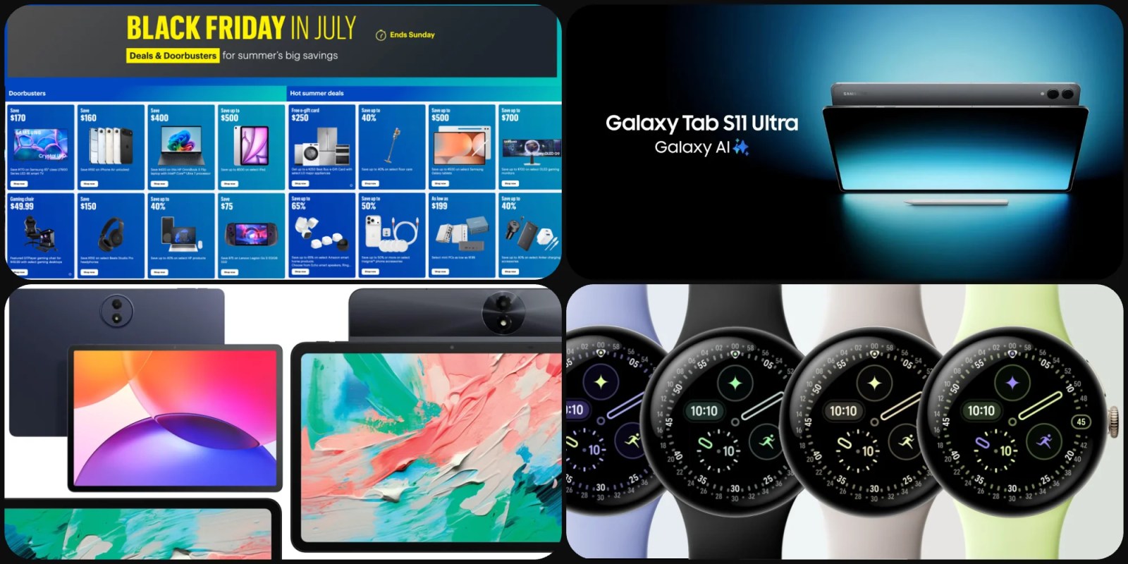 Diskon Juli: Galaxy Tab S11 Ultra, TCL NXTPAPER, dan Pixel Watch 4
