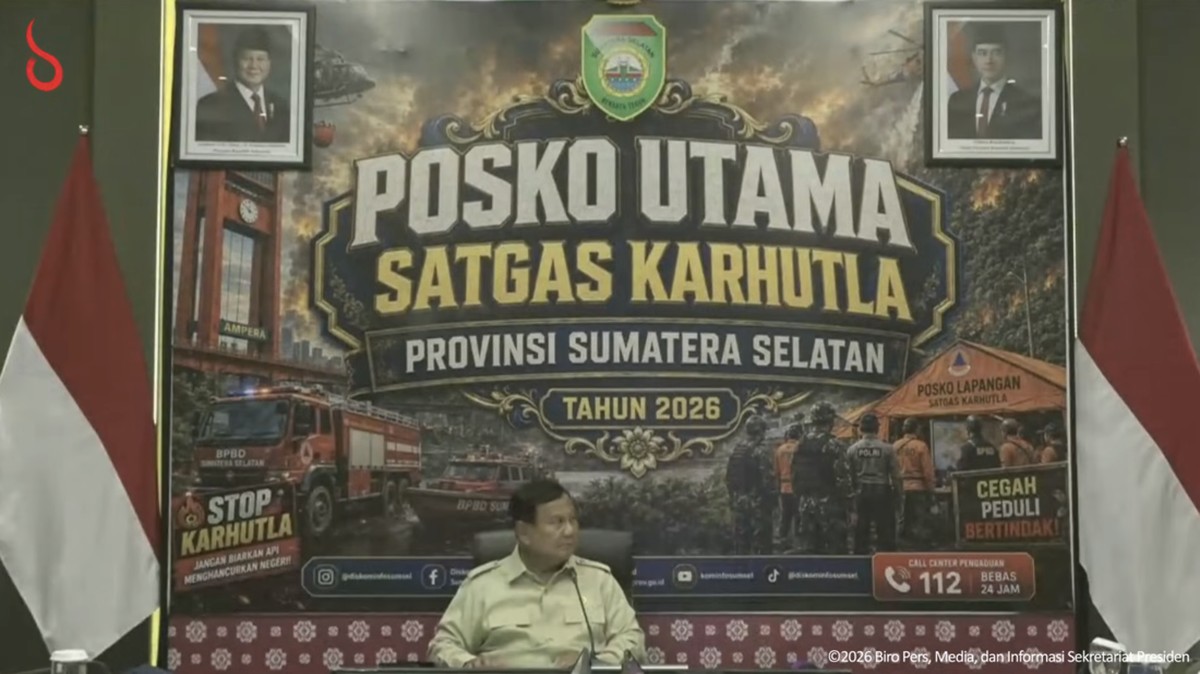 17 Tersangka Karhutla Ditahan, Prabowo Minta Penindakan Tegas