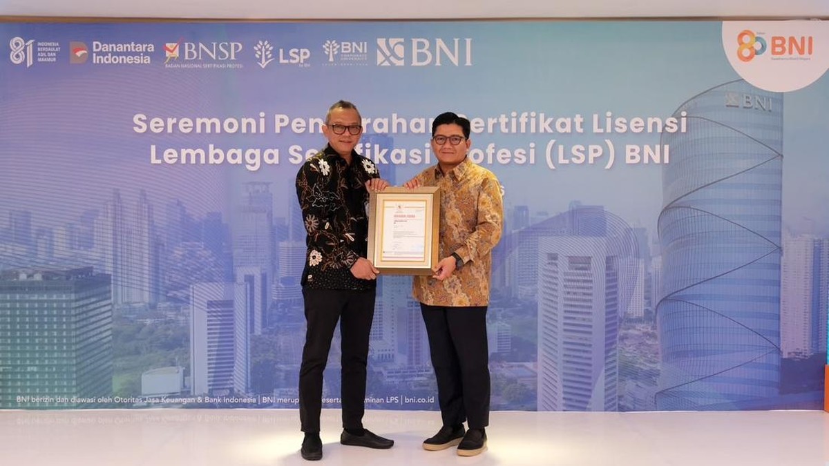 BNI Perkuat Tata Kelola SDM lewat LSP Berlisensi dan Sertifikasi ISO