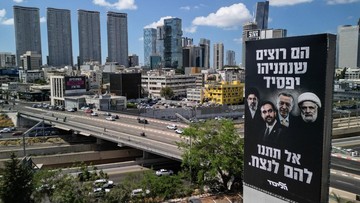 Baliho Netanyahu Pajang Empat Musuh Utama Israel Jelang Pemilu