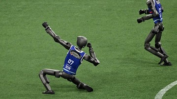 Robot Humanoid Berlaga di Beijing: Lari, Lompat, hingga 'Siuuu' ala Ronaldo