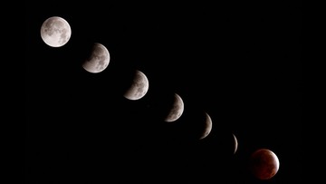 Gerhana Blood Moon Hiasi Langit Malam Dunia, Berikut Penjelasan Ilmiahnya