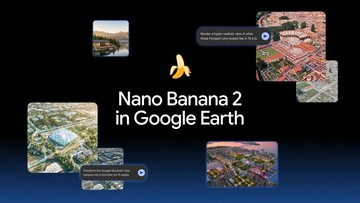 Google Earth Rilis Nano Banana 2, Ubah Citra Satelit Jadi Kanvas Kreatif